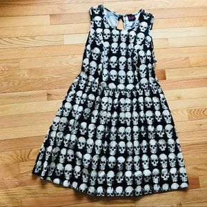 modcloth skull dress with pockets